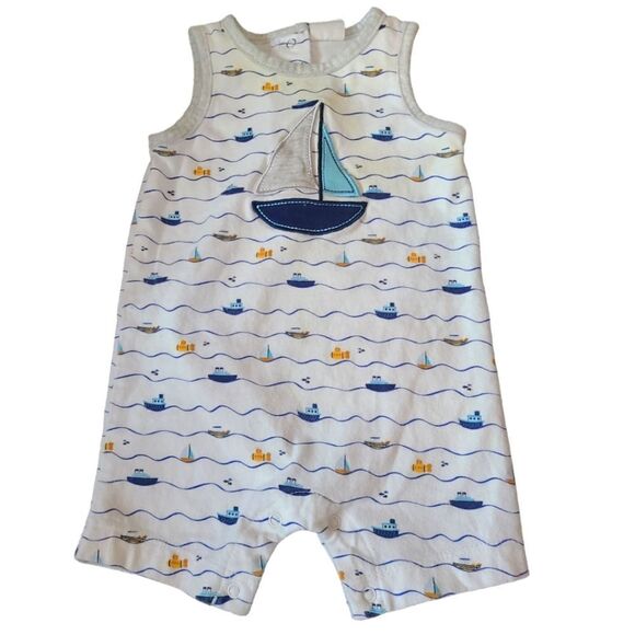 Starting Out Sailboat One-Piece sz 3 mos - Picture 1 of 7